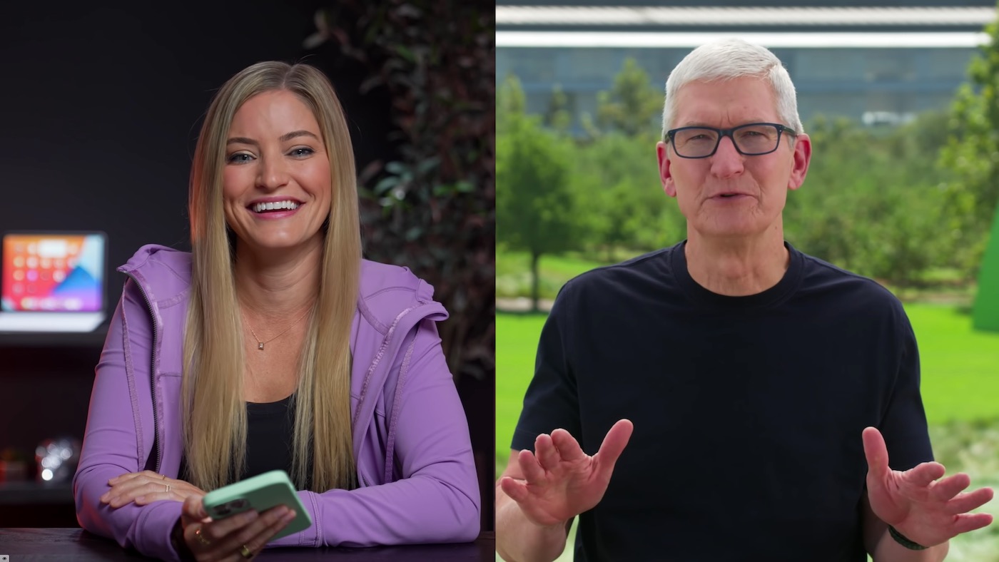 iJustine et Tim Cook