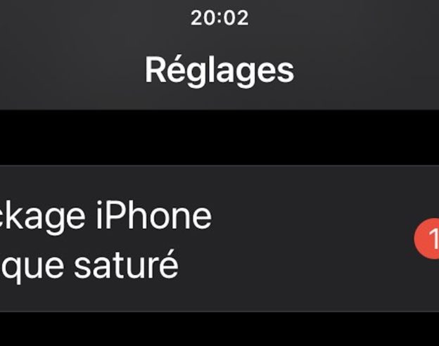 iOS 15 Bug Stockage Sature iPhone
