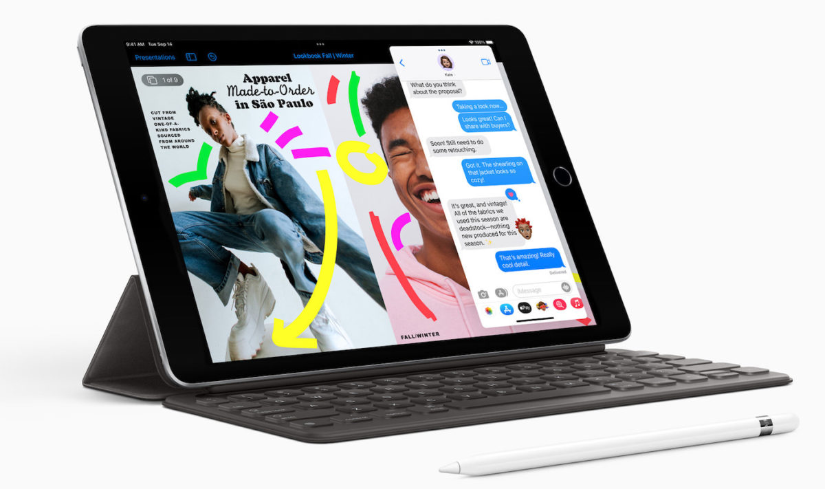 iPad 9 2021 Avant et Smart Keyboard Officiel