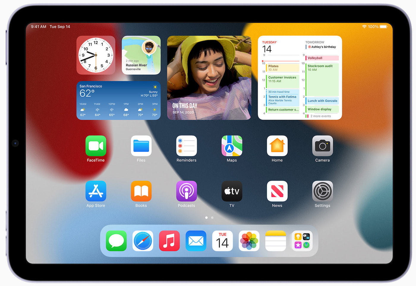 iPadOS 15 iPad Ecran Accueil