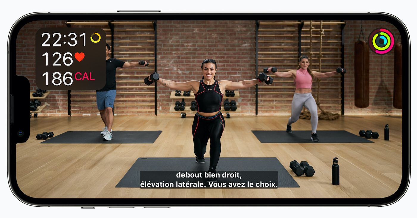 Apple Fitness Plus Sous-titres Francais