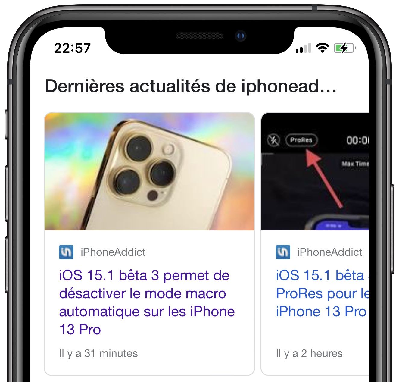 Google Caroussel Articles