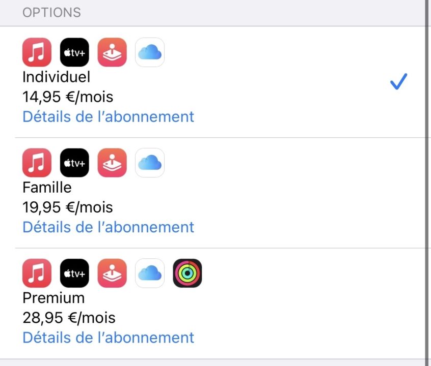 Apple One Premium France