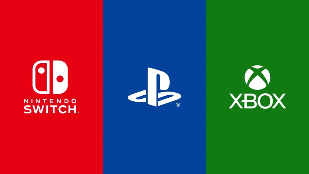 Nintendo Switch vs Sony PlayStation vs Microsoft Xbox Logos