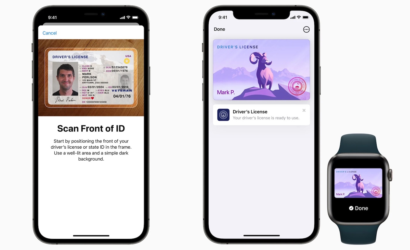 Permis de Conduire iPhone Apple Watch Wallet