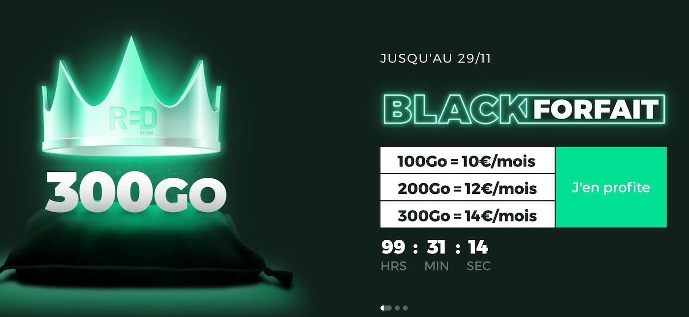 SFR RED Promo Forfaits Black Friday 2021