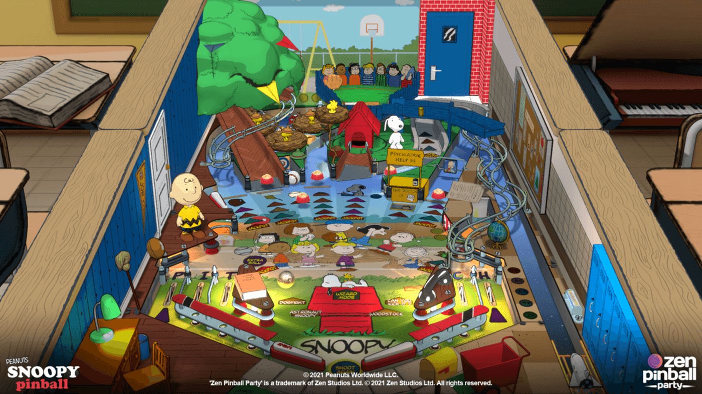Zen Pinball Party (Apple Arcade) ajout d'une table Snoopy (et c'est