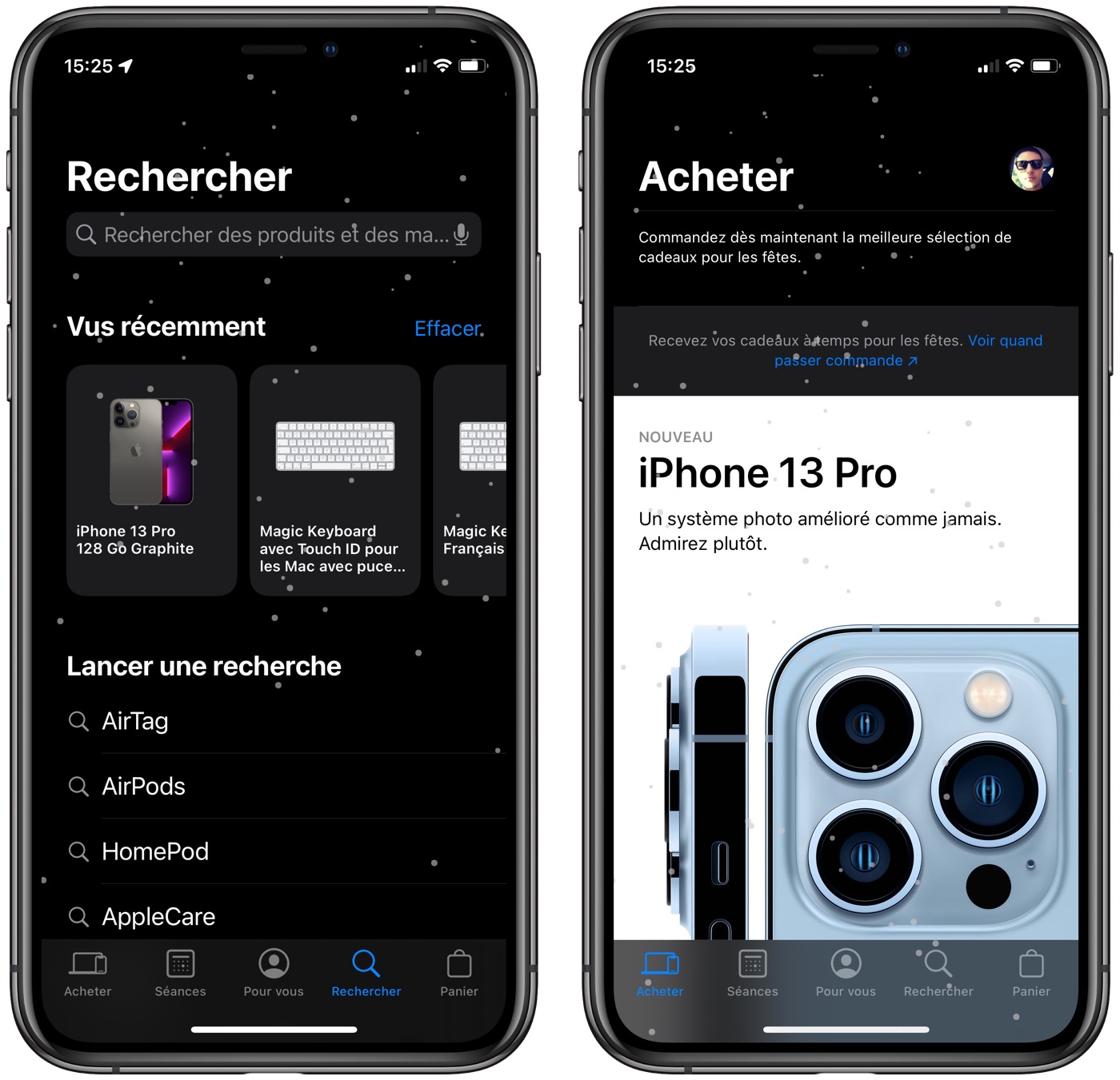 Application Apple Store Neige