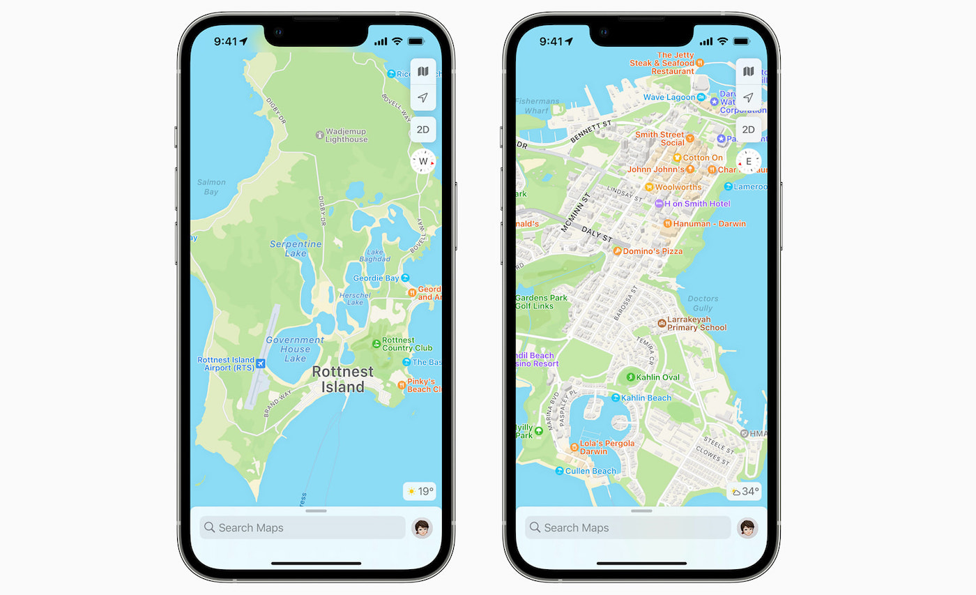 Nouvelles Cartes Australie Apple Plans