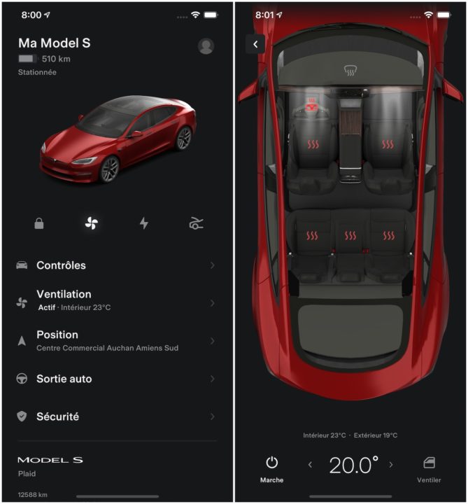 Tesla Application iPhone