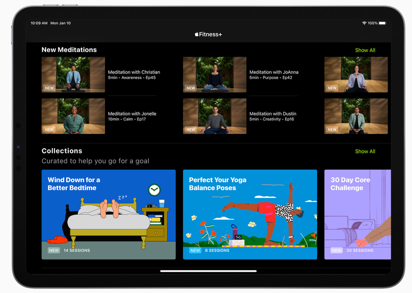 Apple Fitness Plus Collections