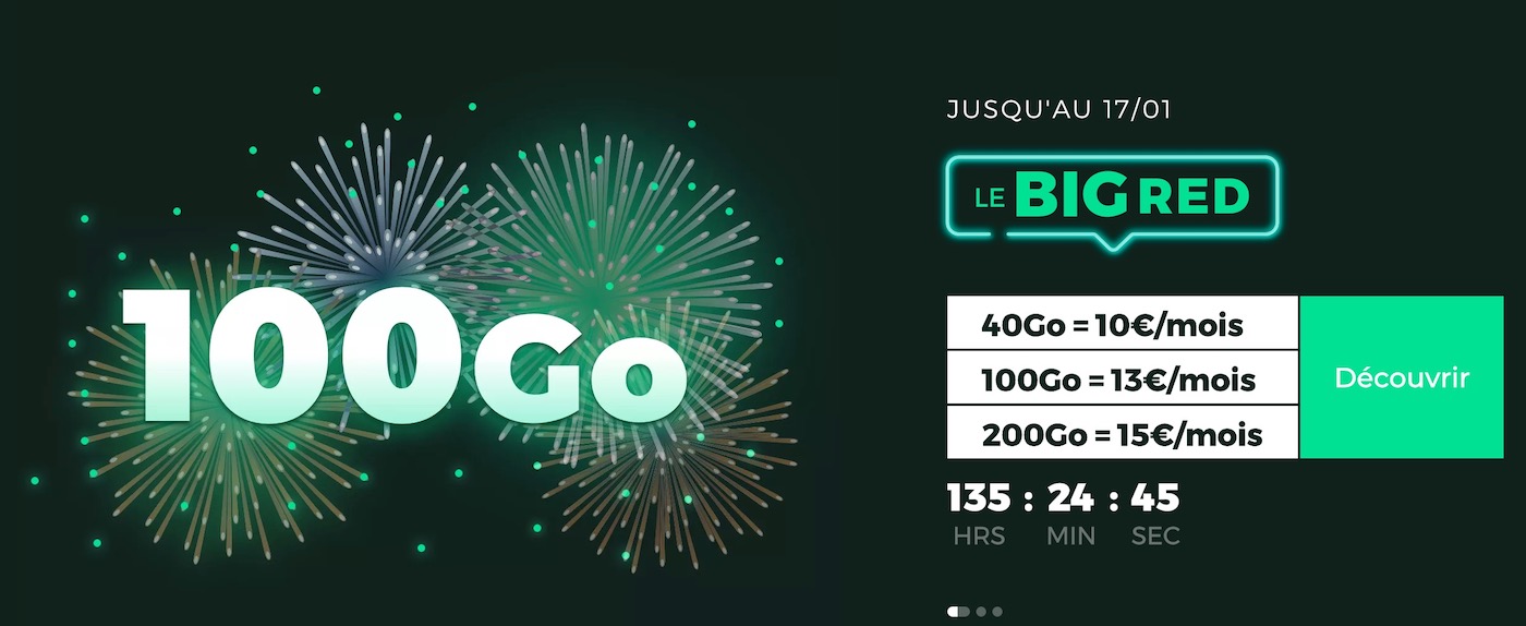 Promo Forfaits SFR RED Janvier 2022