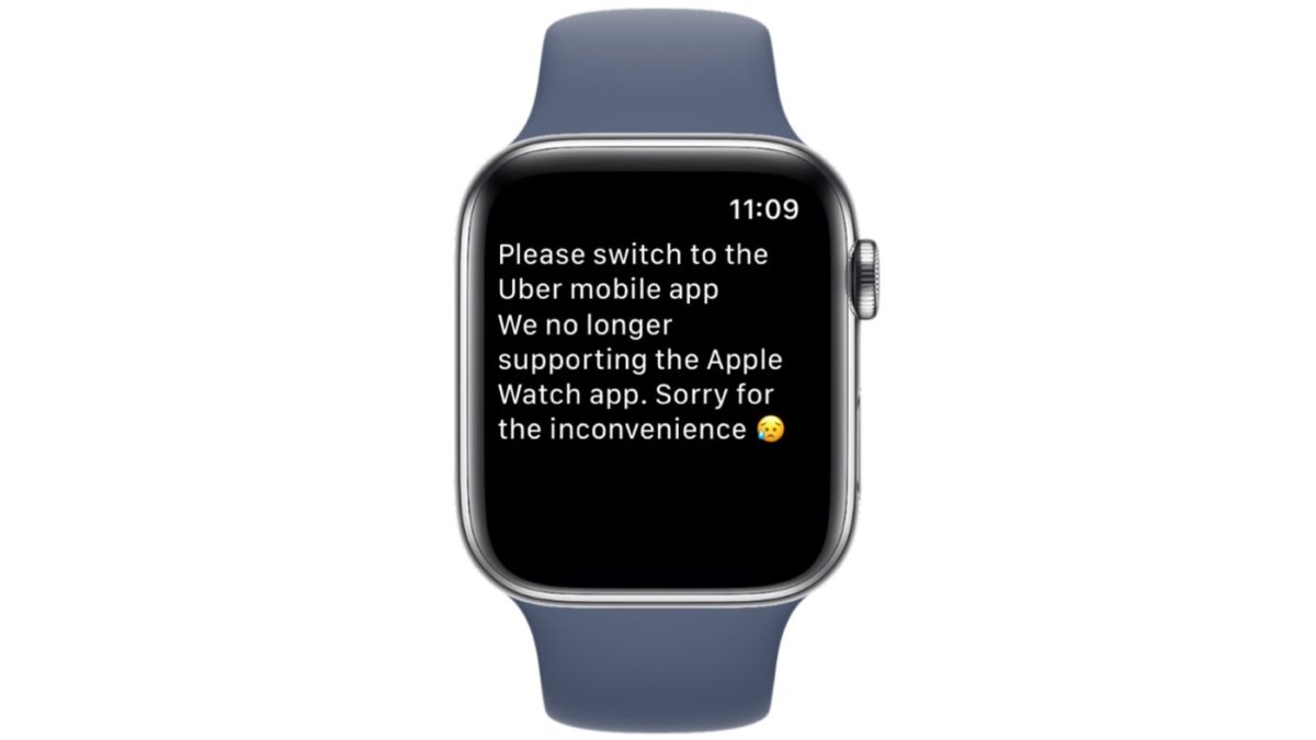 Uber Message Fin Application Apple Watch