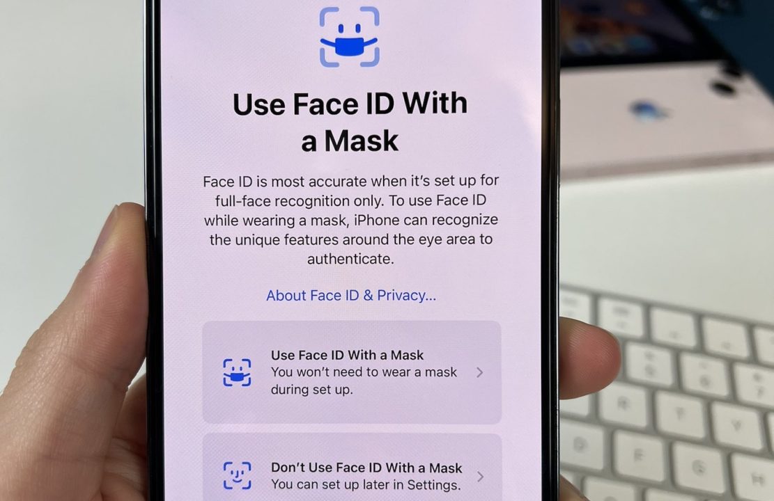iOS 15.4 Beta 1 Face ID Avec Masque