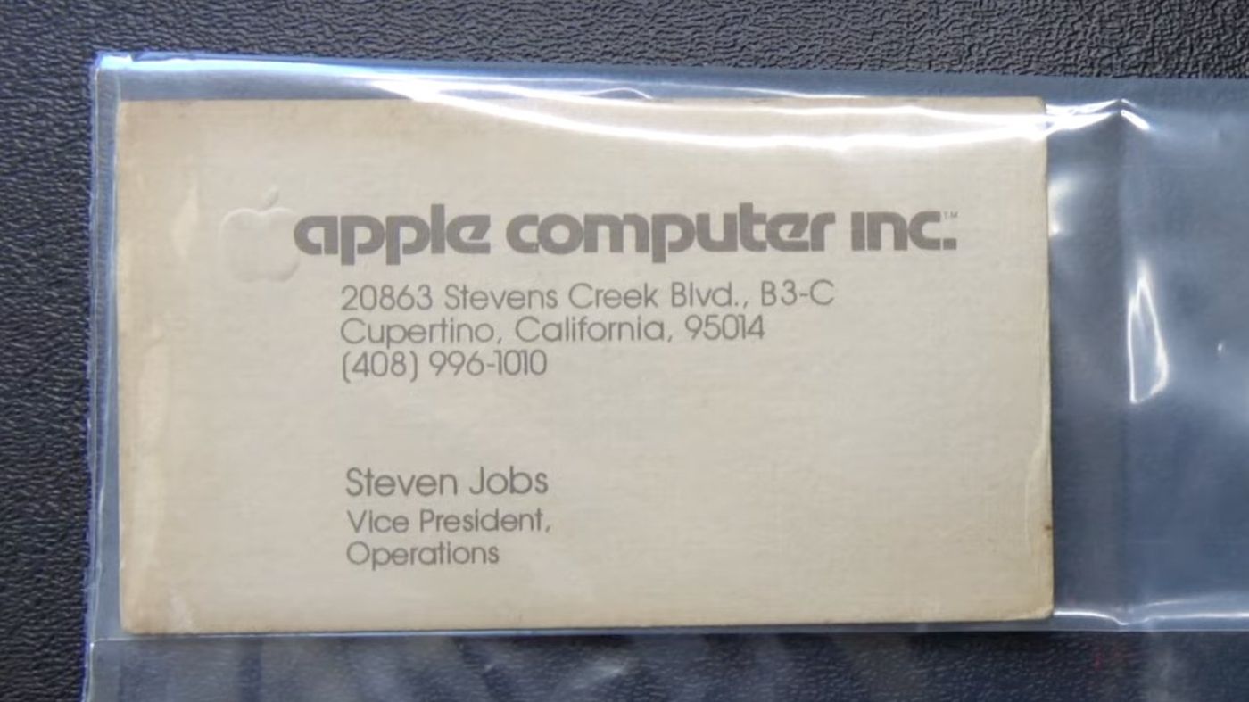 Carte de visite Steve Jobs