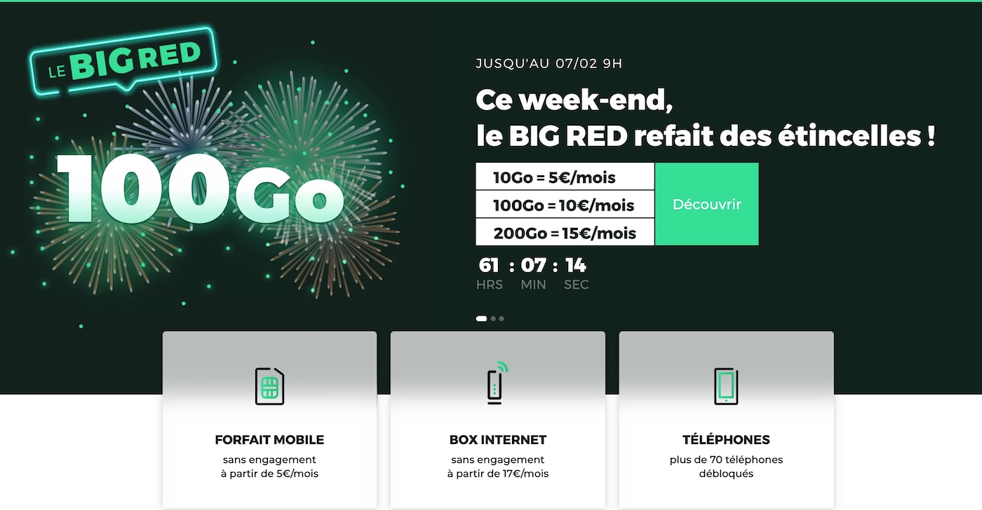 SFR RED Promo Forfaits Fevrier 2022
