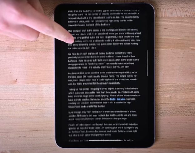 iPad mini 6 Ecran Defilement élastique Jelly Scrolling