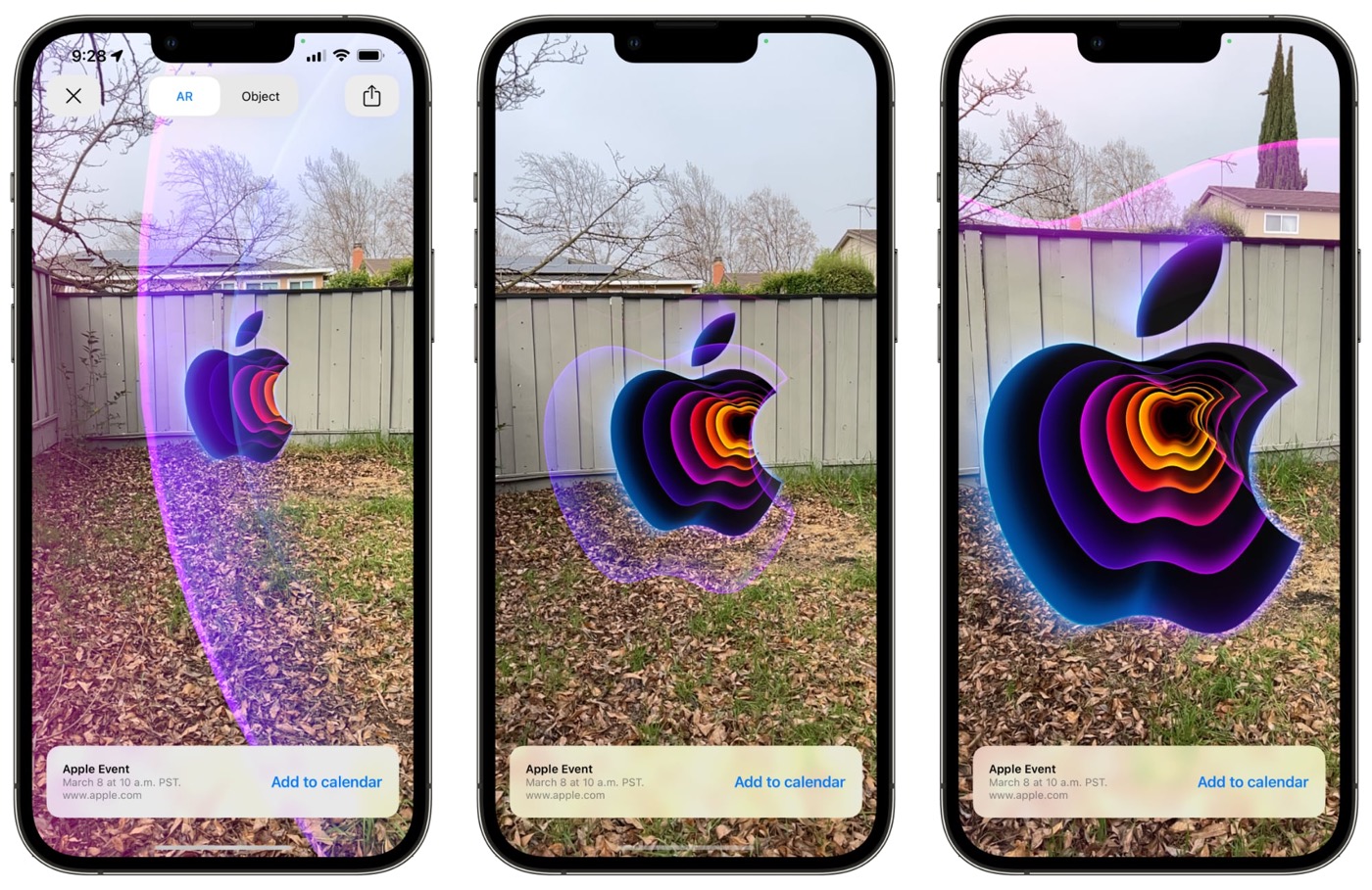 Apple Logo Realite Augmentee Keynote 8 Marsr 2022