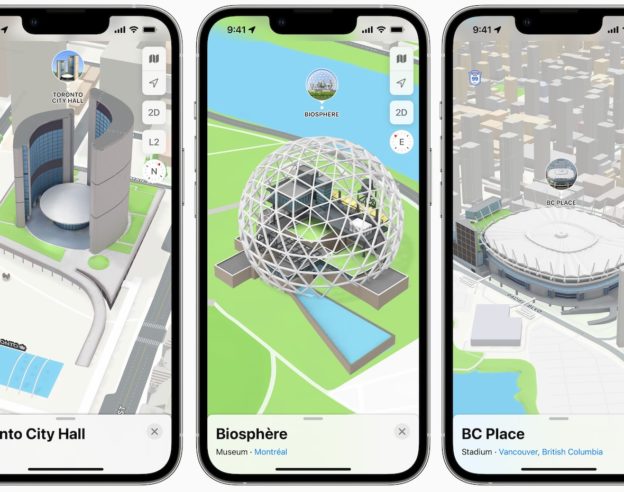 Apple Plans Cartes 3D Canada