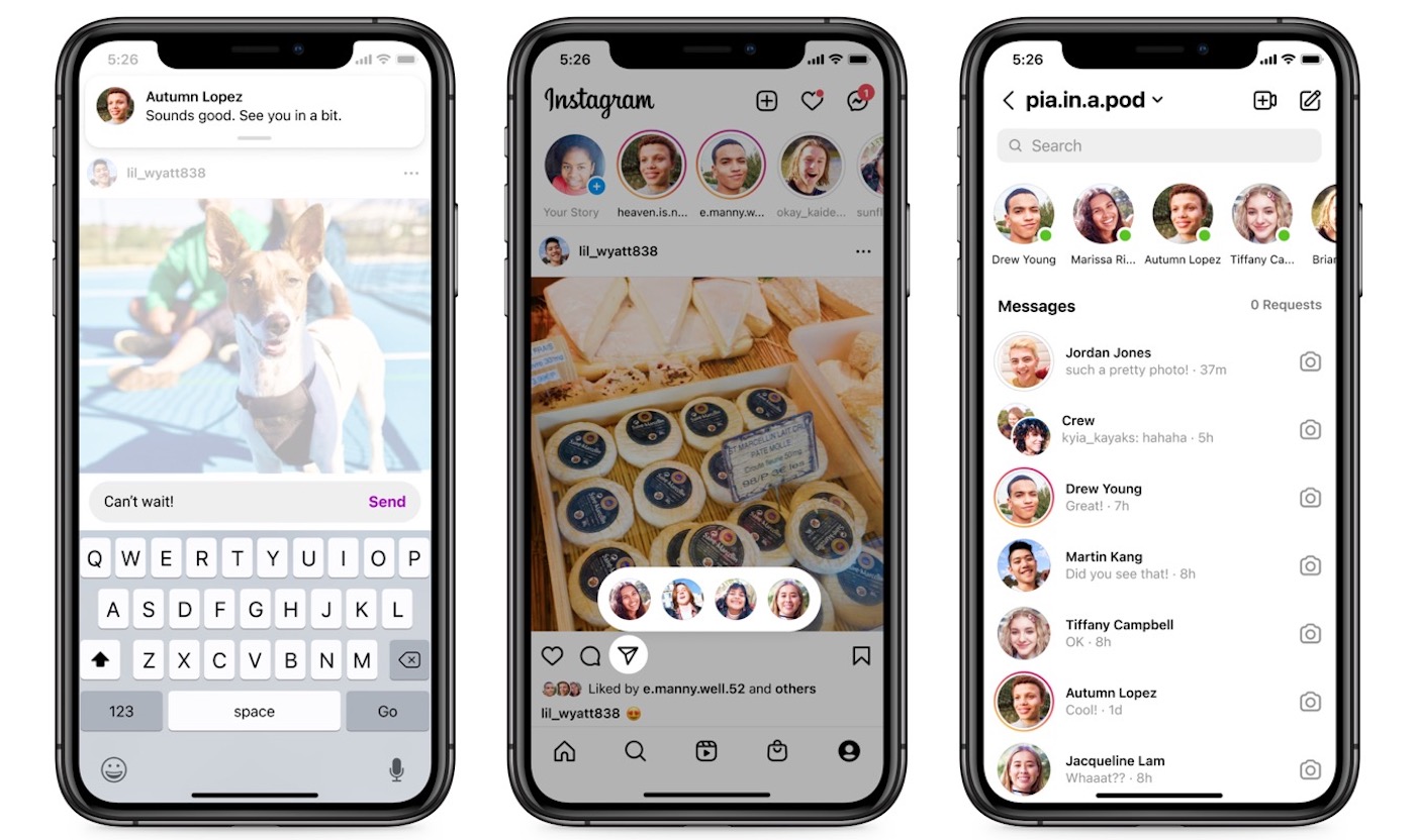 Instagram Nouveautes Messagerie