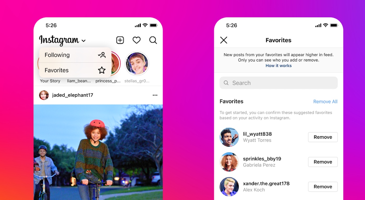 Instagram Option Ordre Chronologique