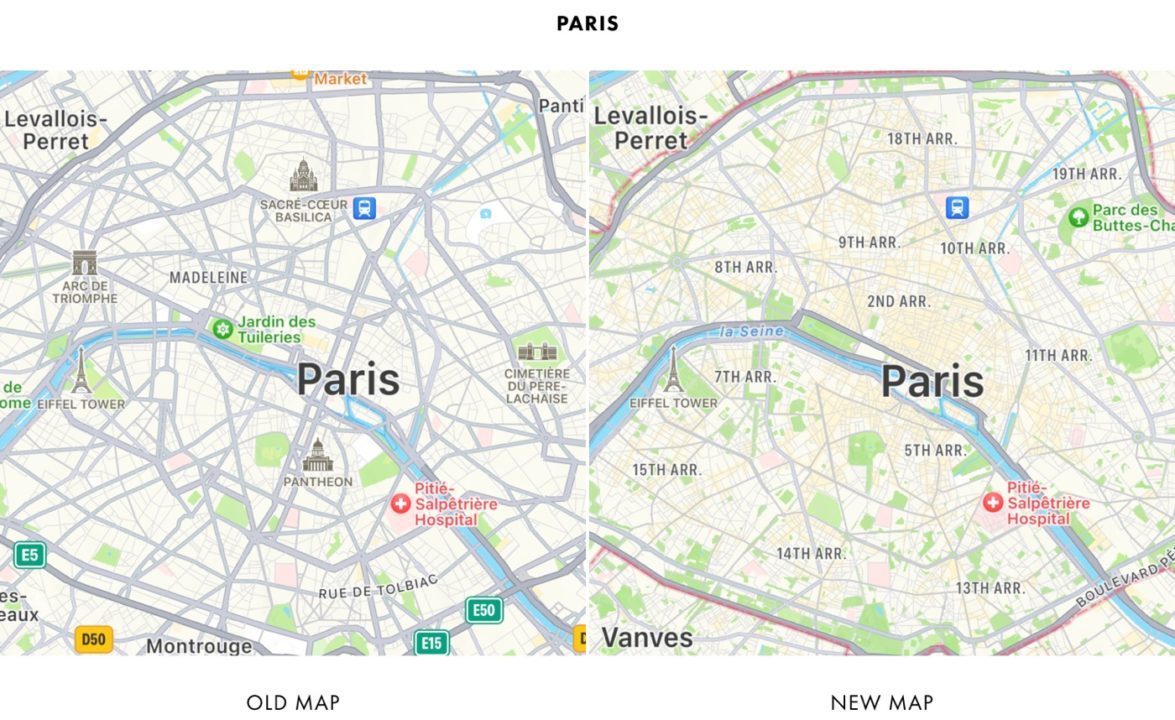 Apple Plans France Cartes Ameliorees Paris