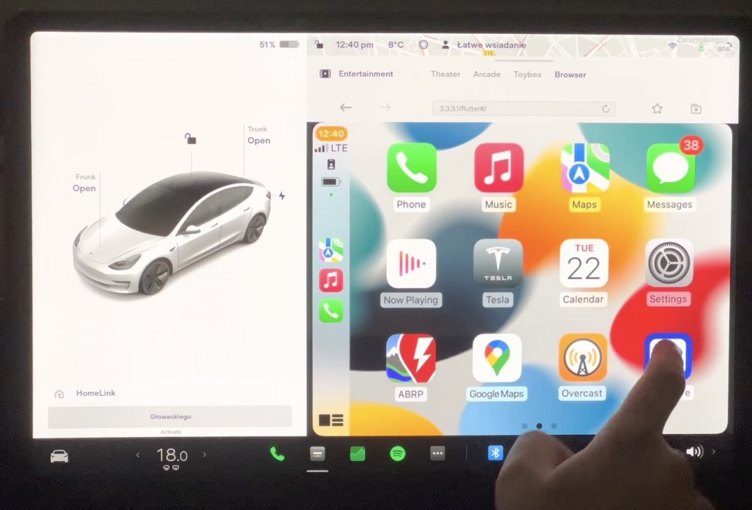 Tesla CarPlay Hack