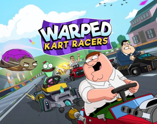 image de l'article Warped Kart Racers : le Mario Kart-like façon American Dad (sortie Apple Arcade)