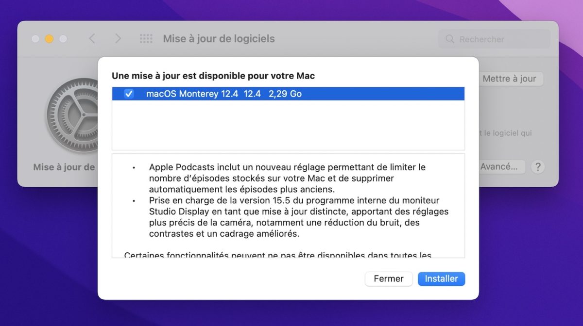 macOS 12.4 Disponible