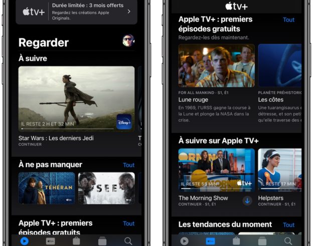 Application Apple TV iPhone