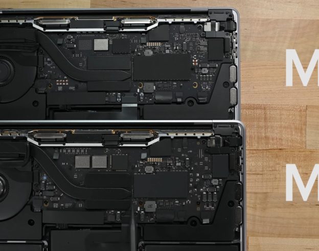 Demontage MacBook Pro M1 vs M2