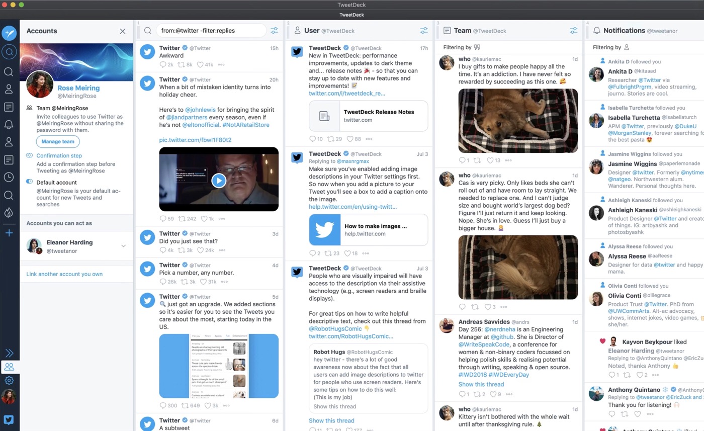 TweetDeck Application Mac