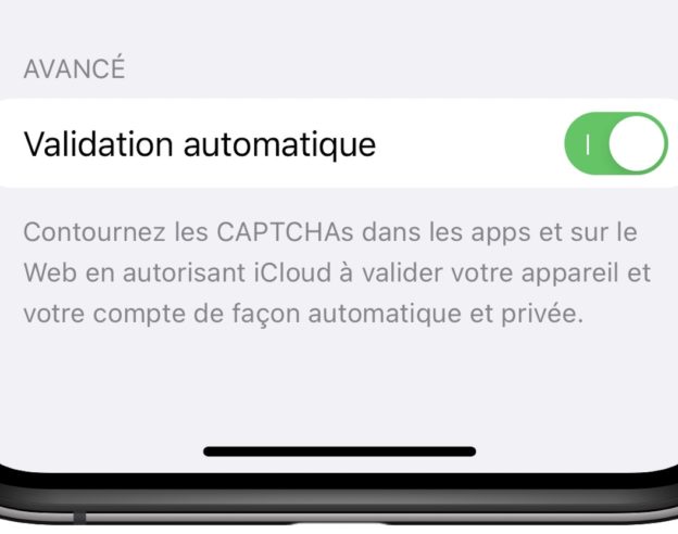 iOS 16 Contourner CAPTCHA Option