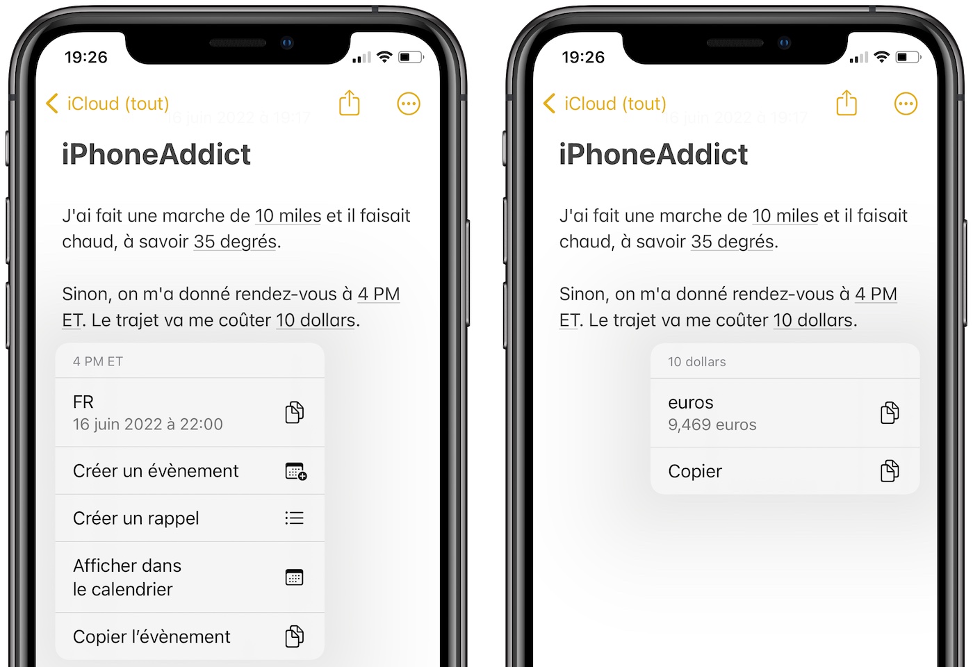 iOS 16 Conversion Unites Texte 2