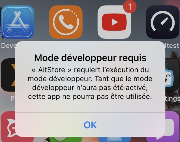 iOS 16 Pop-Up Mode Developpeur