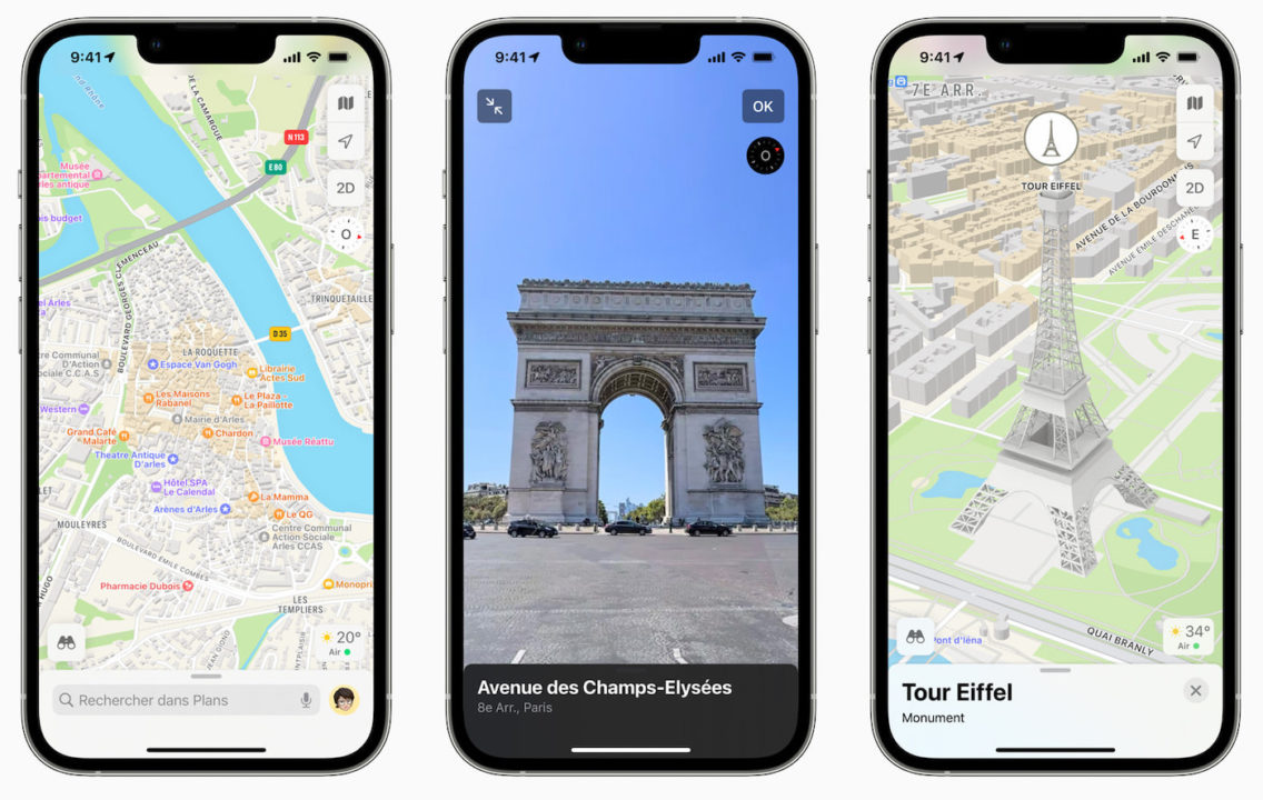 Apple Plans Nouvelles Cartes France Look Around