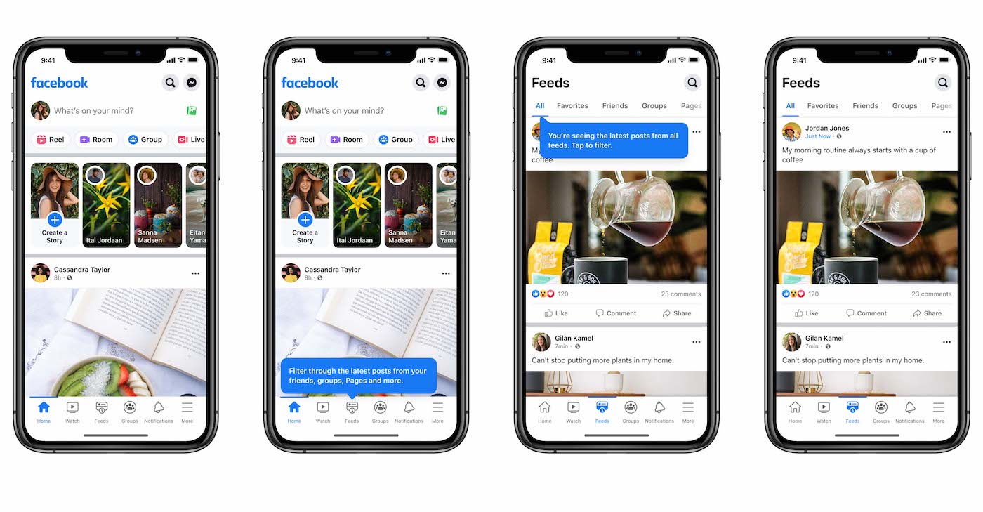 Facebook Separation Fil Actualite Fil de Publications Accueil