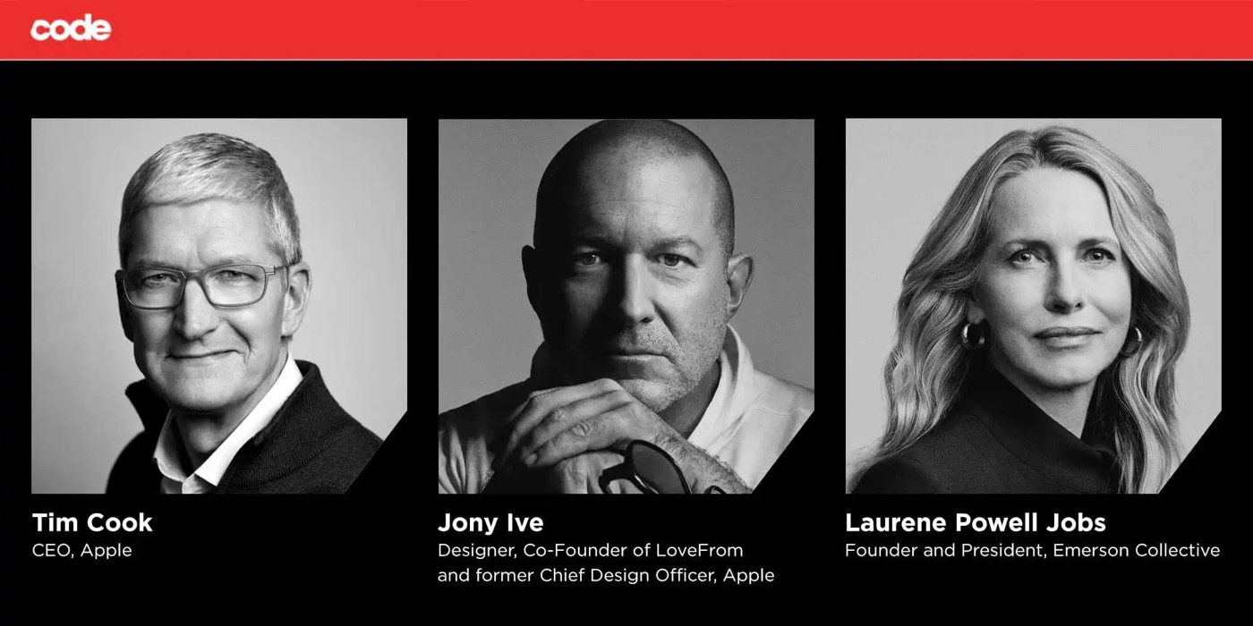 Tim Cook, Jony Ive et Laurene Powell Jobs