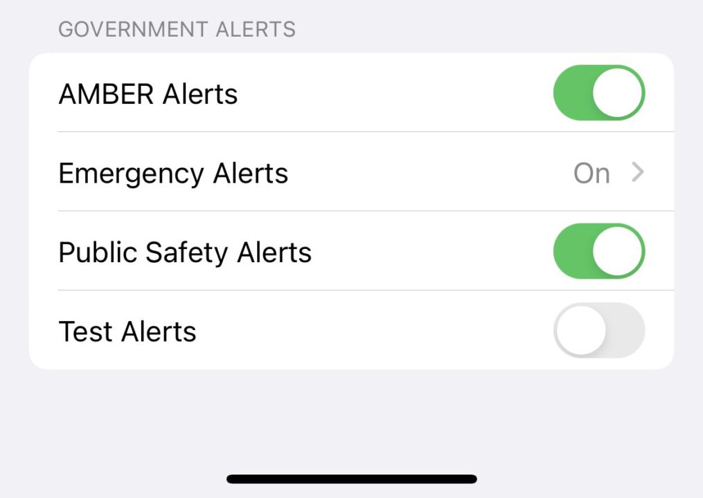 iOS 15.6 Test Alerts