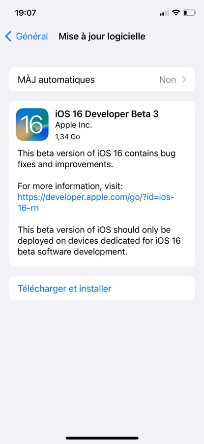 iOS 16 Beta 3 Disponible