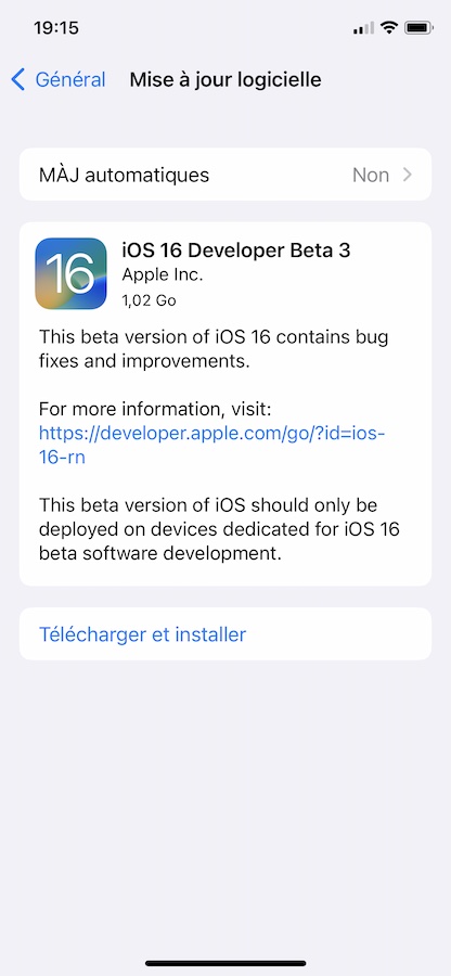 iOS 16 Beta 3 Revision
