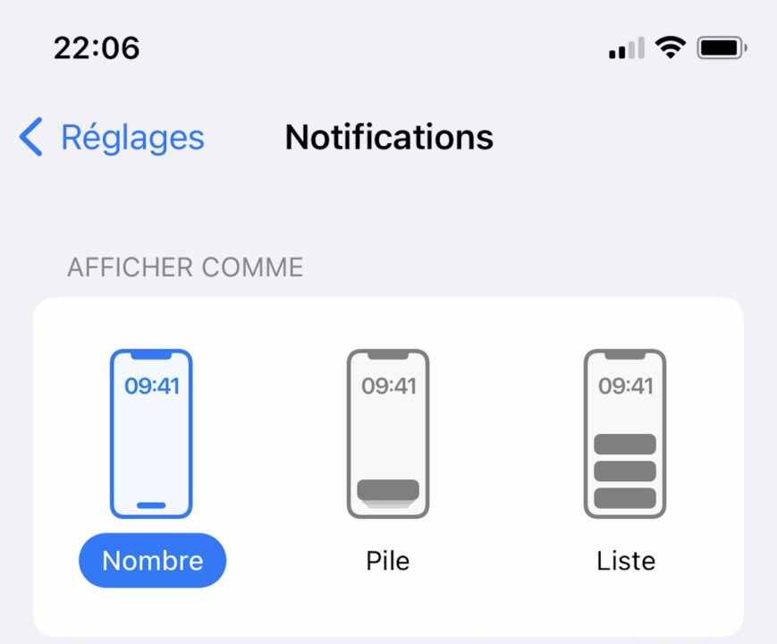 iOS 16 Beta 4 Notifications Icones