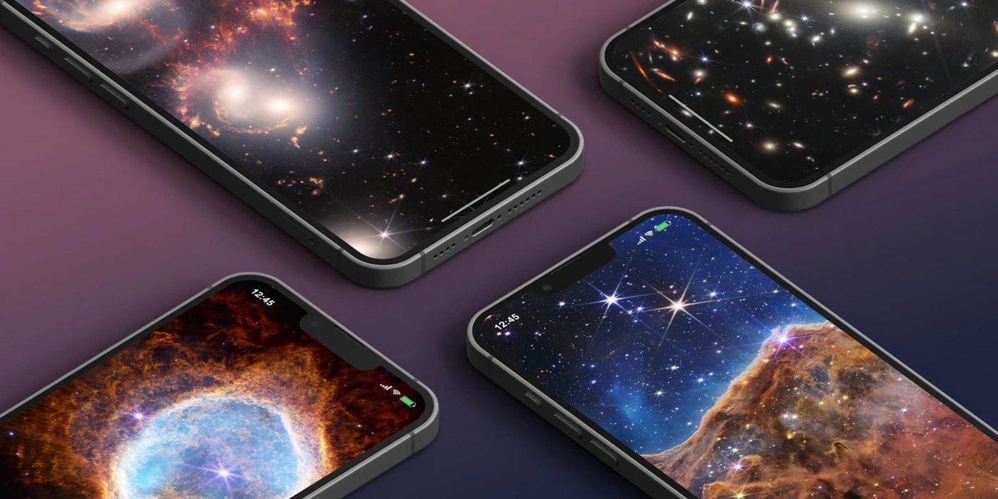 iPhone fond écran James Webb