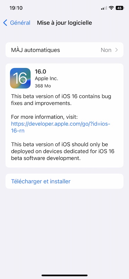 iOS 16 Beta 6 Disponible