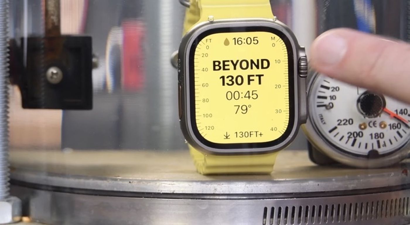 Apple Watch Ultra test pression