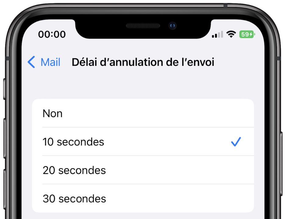 iOS 16 Delai Annuler Envoi Email Mail