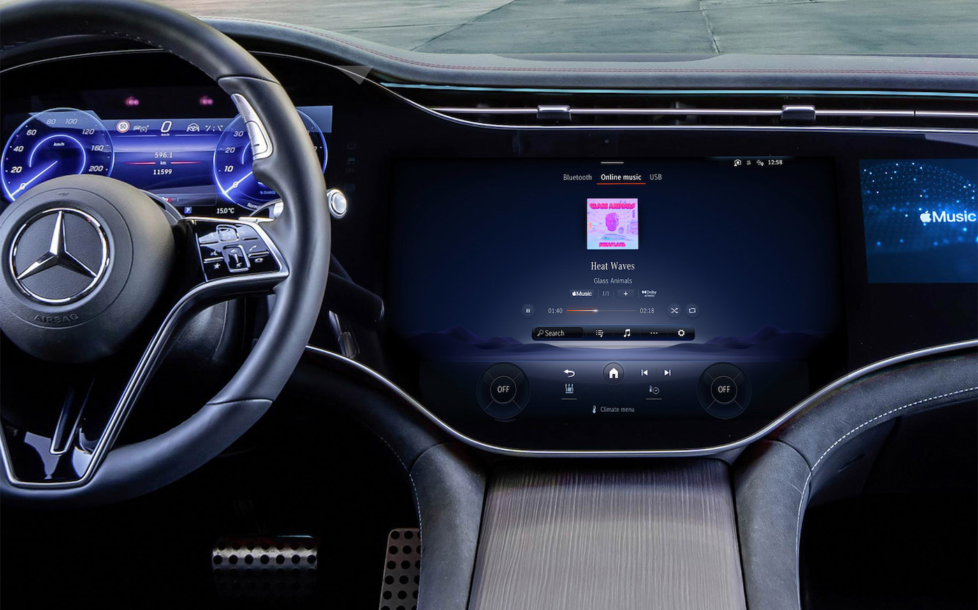 Apple Music Audio Spatial Mercedes Voiture
