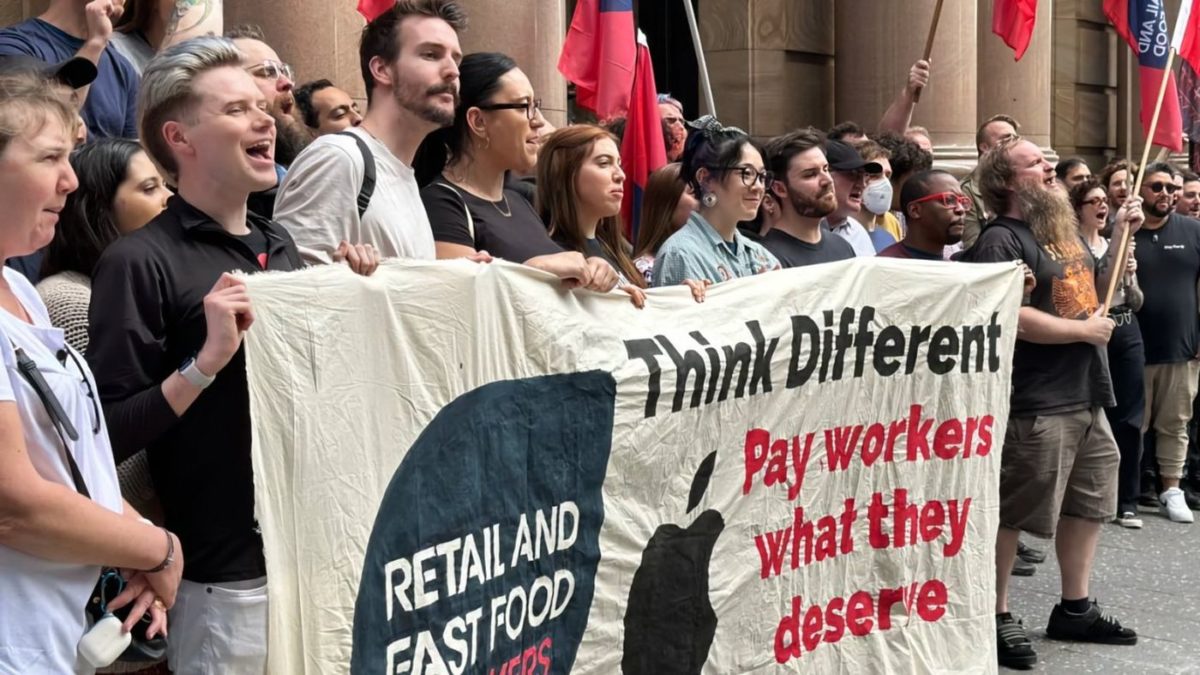 Apple Store employés en grève Australie