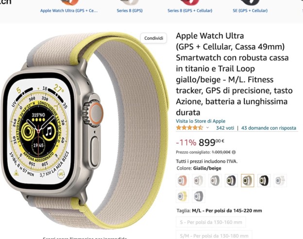 image de l'article [Màj -#CyberMonday] L’Apple Watch Ultra à 889 € au lieu de 1009€