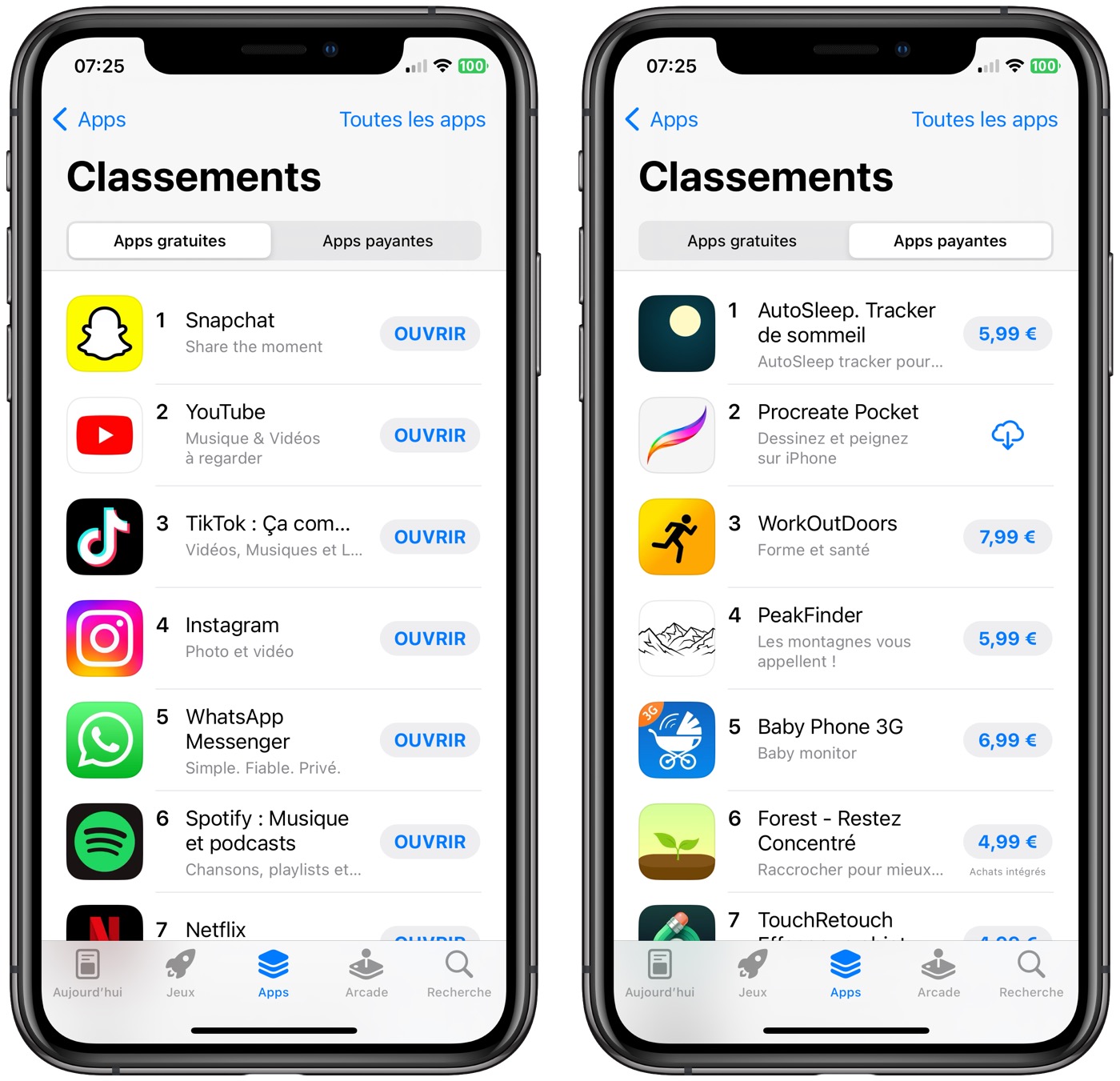 App Store et Noël : les apps des réseaux sociaux dominent le classement ...